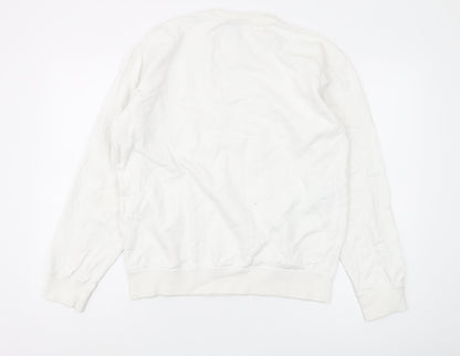 Champion Unisex White Pullover Sweatshirt M