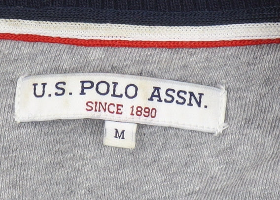 U.S. Polo Assn. Men's Grey Full Zip Sweatshirt M