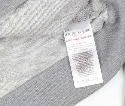 U.S. Polo Assn. Men's Grey Full Zip Sweatshirt M