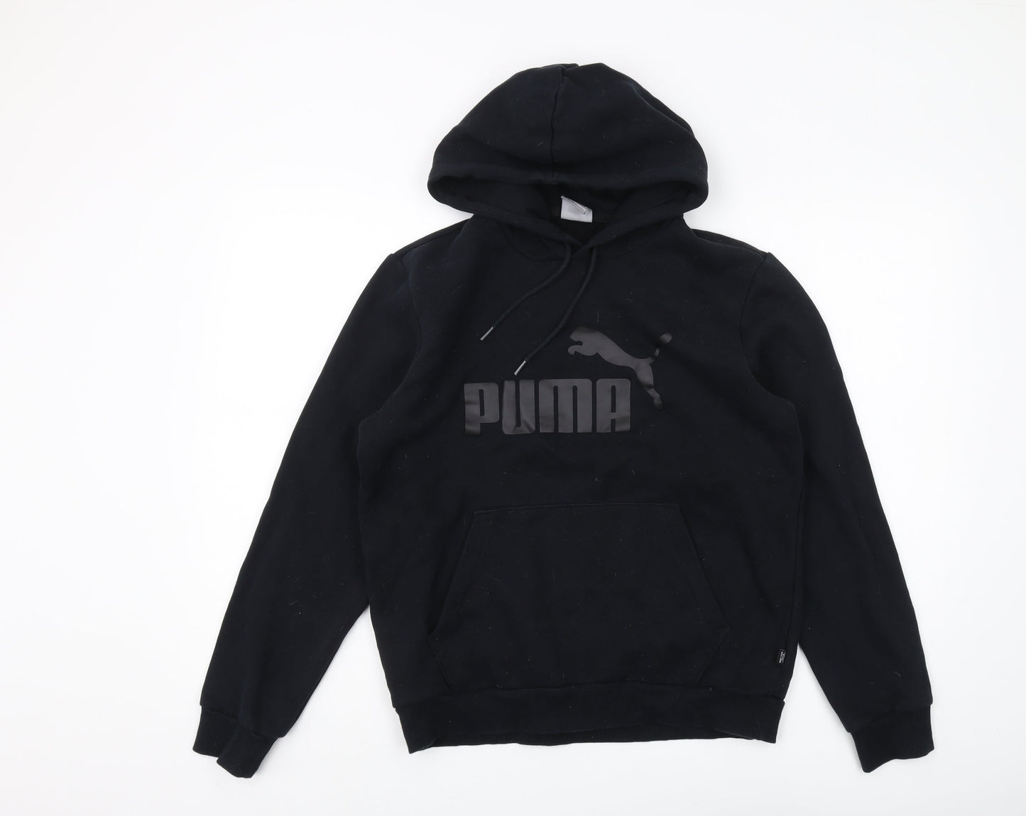 Mens UK Size S PUMA Black Pullover Hoodie
