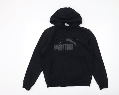 Mens UK Size S PUMA Black Pullover Hoodie
