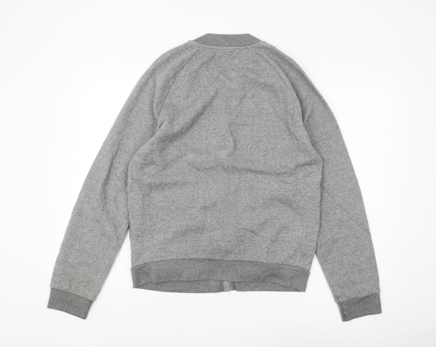 Topman Men's Grey Full Zip Sweatshirt M Classic