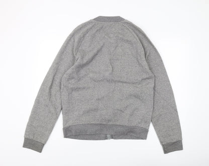 Topman Men's Grey Full Zip Sweatshirt M Classic