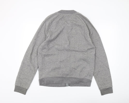 Topman Men's Grey Full Zip Sweatshirt M Classic
