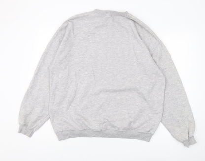 Unisex Adults UK Size M Keith Haring Grey Pullover Sweatshirt
