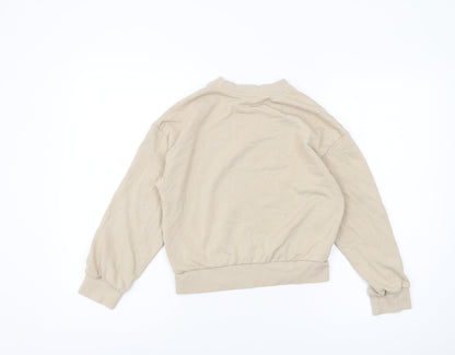 H&M Girls Beige Hogwarts Sweatshirt, Size 9-10
