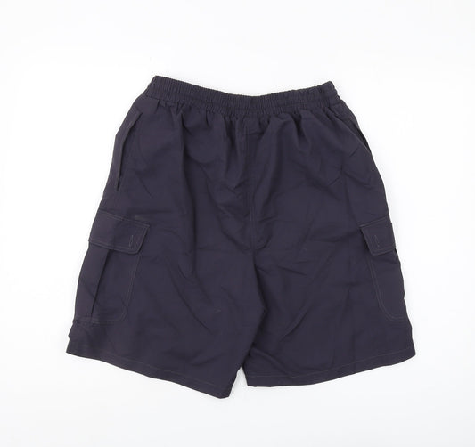 La Reine Men's Black Cargo Shorts M/L