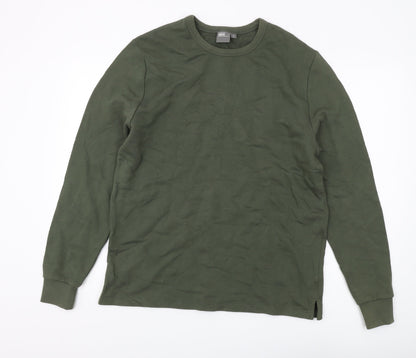 Mens UK Size M ASOS Green Pullover Sweatshirt