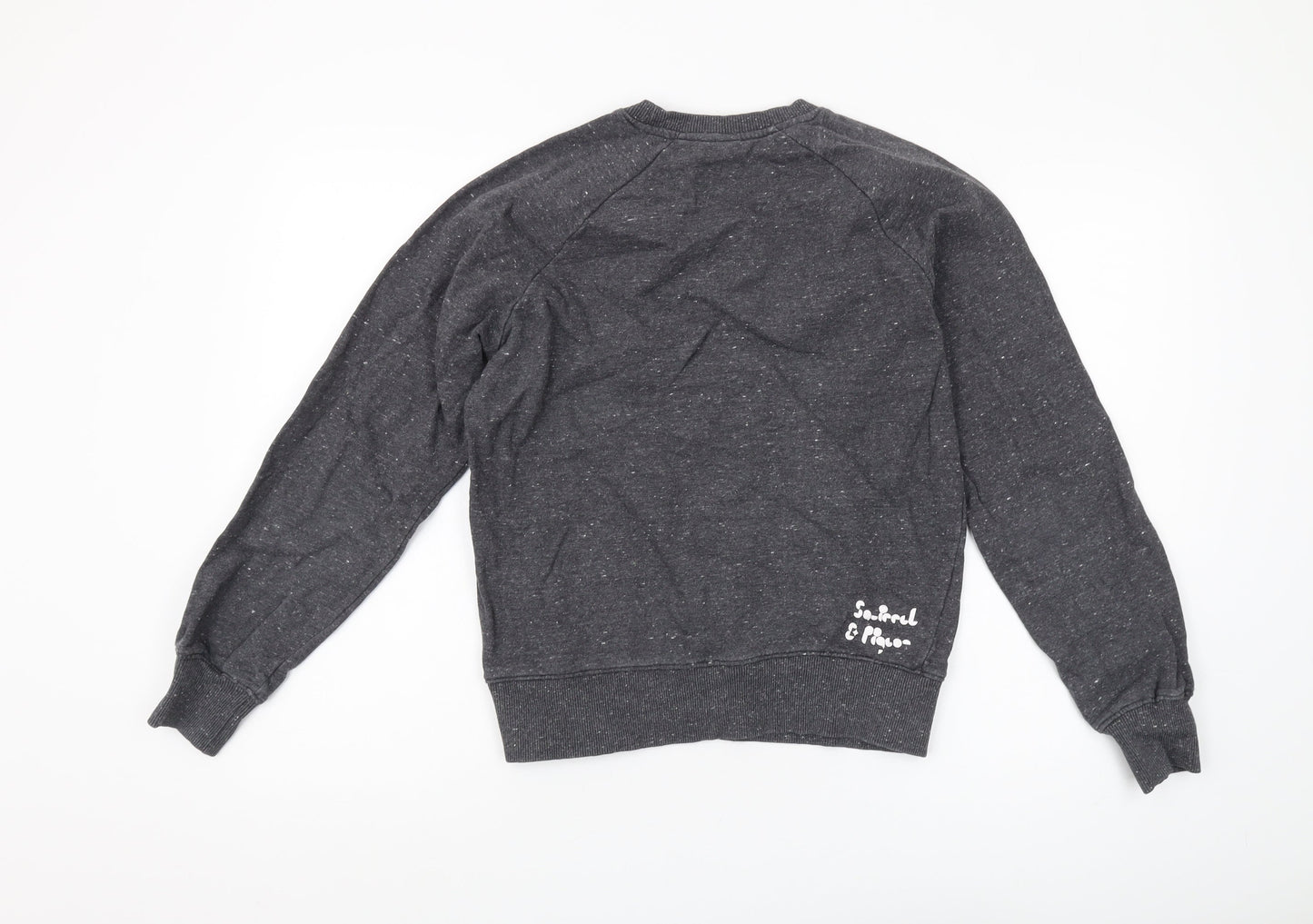 Mens UK Size S Earth Positive Grey Pullover Sweatshirt