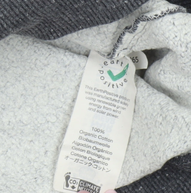Mens UK Size S Earth Positive Grey Pullover Sweatshirt