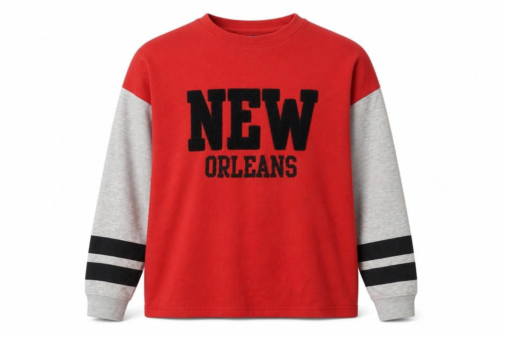 Mens UK Size L Genetic Apparel Red Pullover Sweatshirt