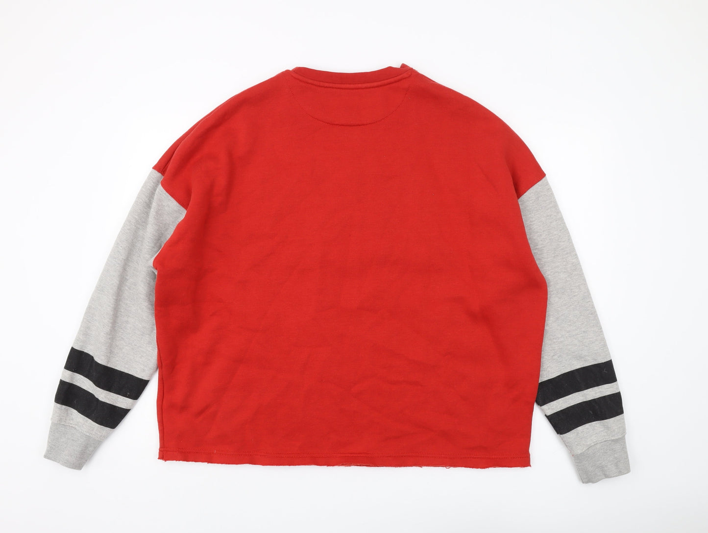 Mens UK Size L Genetic Apparel Red Pullover Sweatshirt