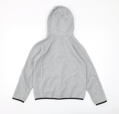 Nike Boys Grey Full Zip Hoodie - Size L, Activewear Essential