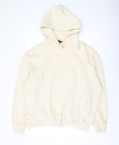 Mens UK Size M ellesse Beige Pullover Hoodie
