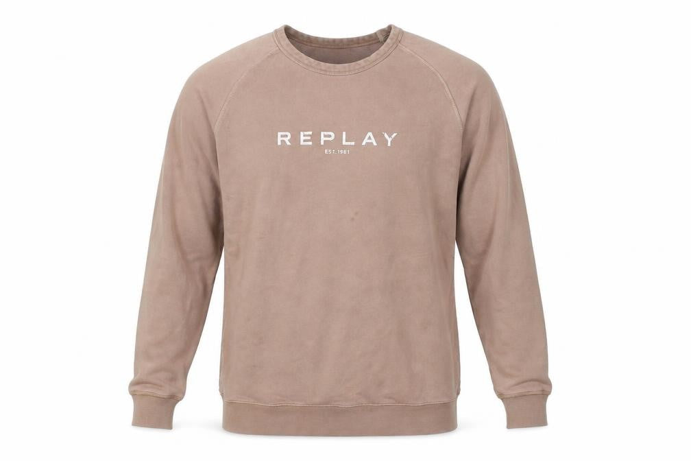 Mens UK Size M Replay Brown Pullover Sweatshirt