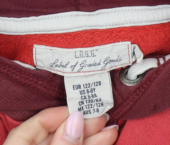 Label of Graded Goods Boys Red Hoodie 7-8 Years