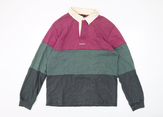 Urban Outfitters Men's Multicoloured M Polo Colourblock Style