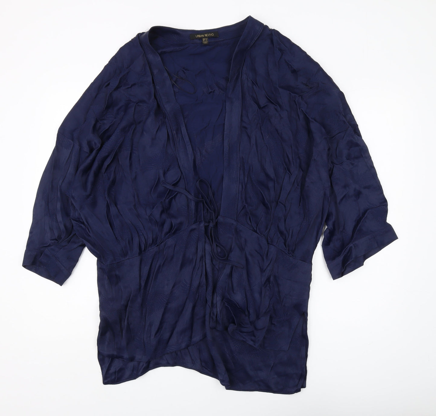 Urban Revivo Blue Kimono Blouse - Women's XL
