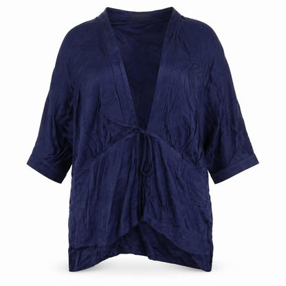 Urban Revivo Blue Kimono Blouse - Women's XL