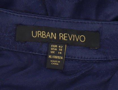 Urban Revivo Blue Kimono Blouse - Women's XL