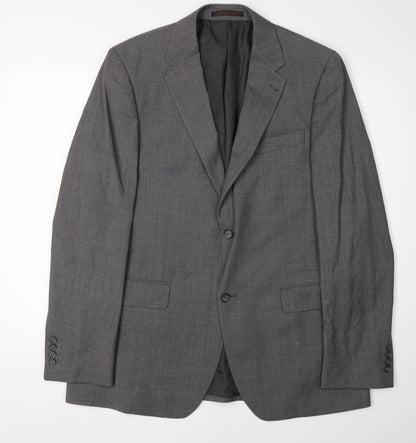 Mens UK Size 42 Jeff Banks Regular Grey Suit Jacket