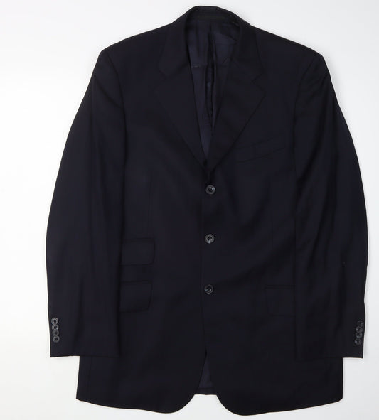 Mens UK Size 41 T.M.Lewin Regular Blue Suit Jacket