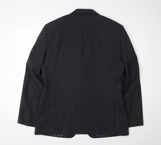 Mens UK Size 41 T.M.Lewin Regular Black Suit Jacket