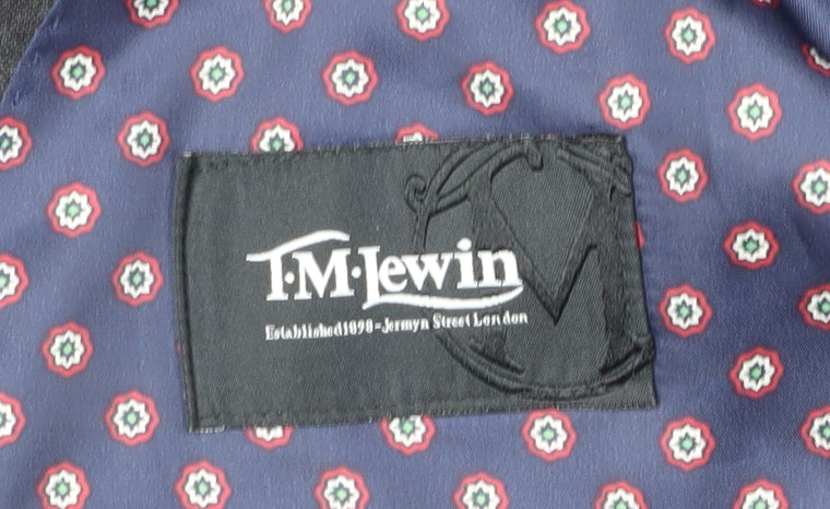 Mens UK Size 41 T.M.Lewin Regular Black Suit Jacket