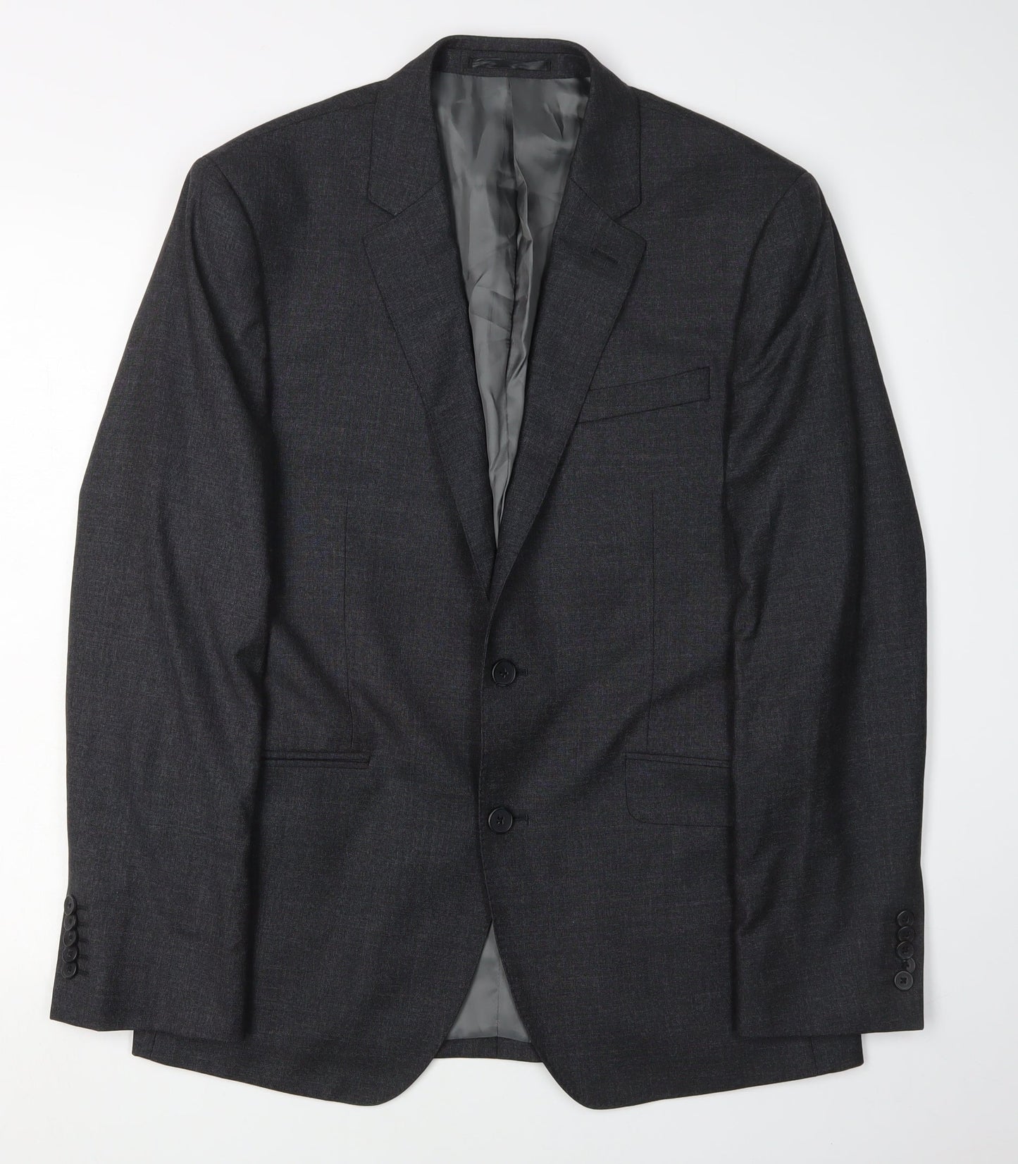 Mens UK Size 38 T.M.Lewin Regular Grey Suit Jacket