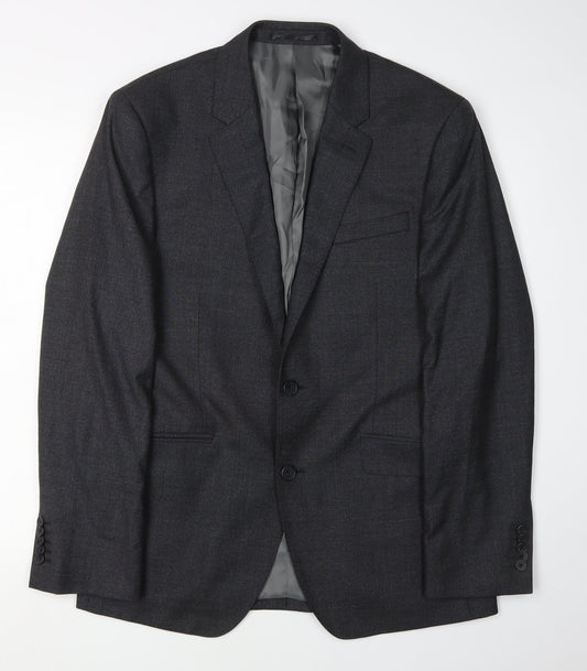 Mens UK Size 38 T.M.Lewin Regular Grey Suit Jacket