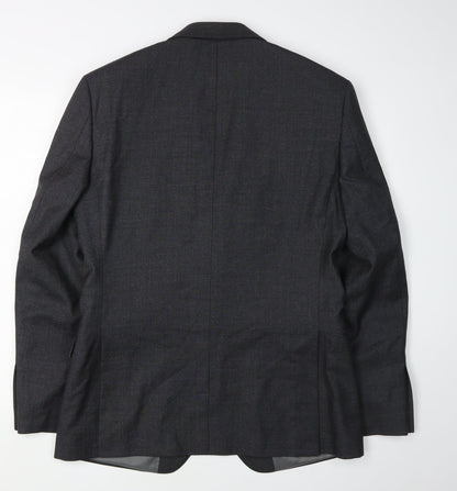 Mens UK Size 38 T.M.Lewin Regular Grey Suit Jacket