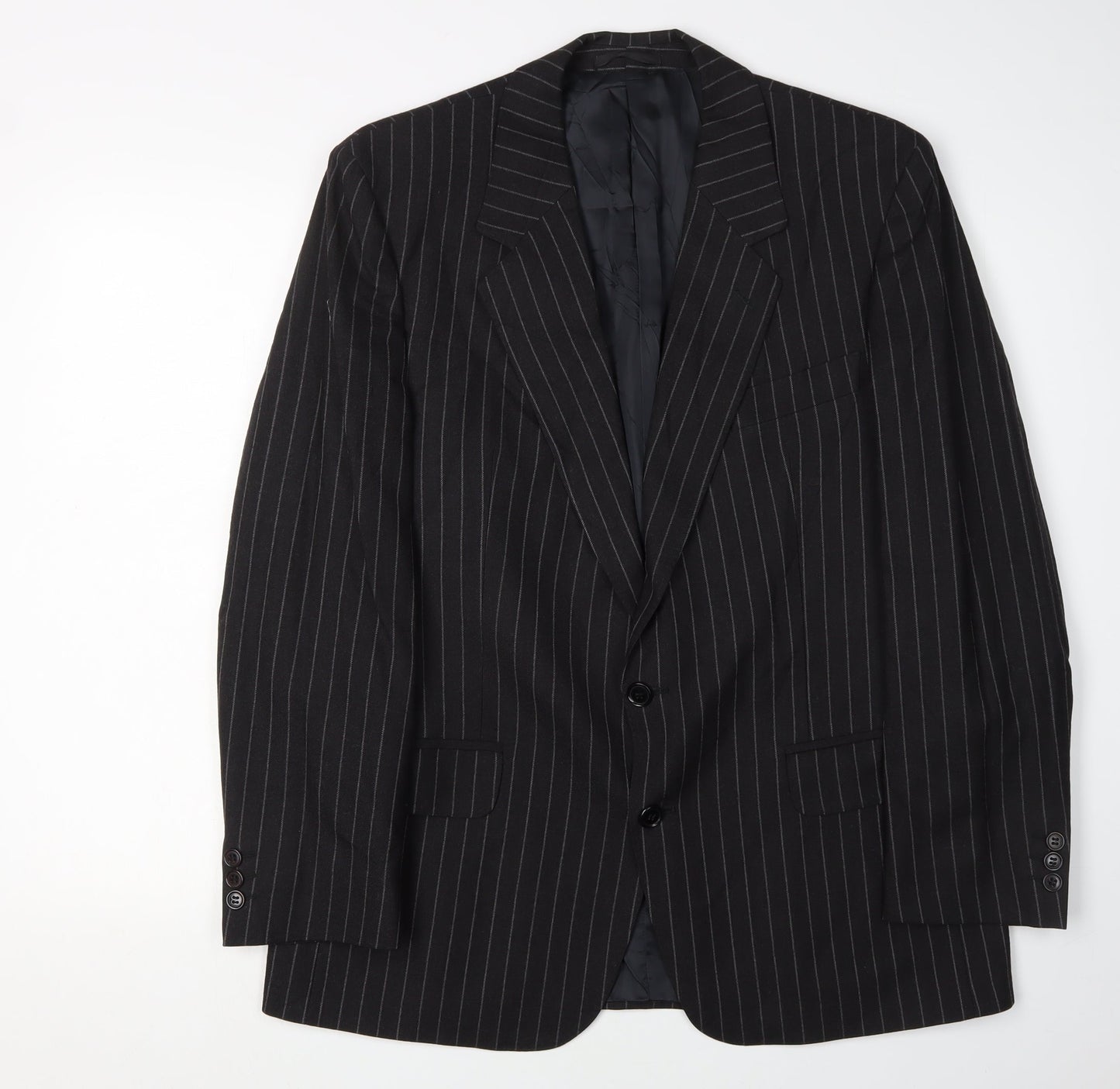 Austin Reed Men's Black Pinstripe Blazer - Size 42S