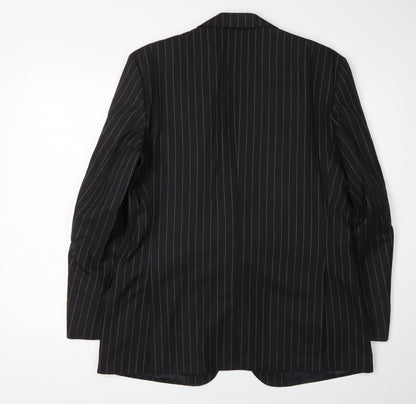 Austin Reed Men's Black Pinstripe Blazer - Size 42S