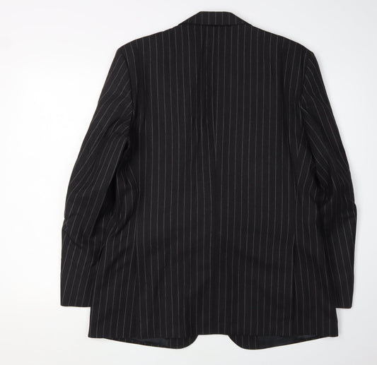Austin Reed Men's Black Pinstripe Blazer - Size 42S