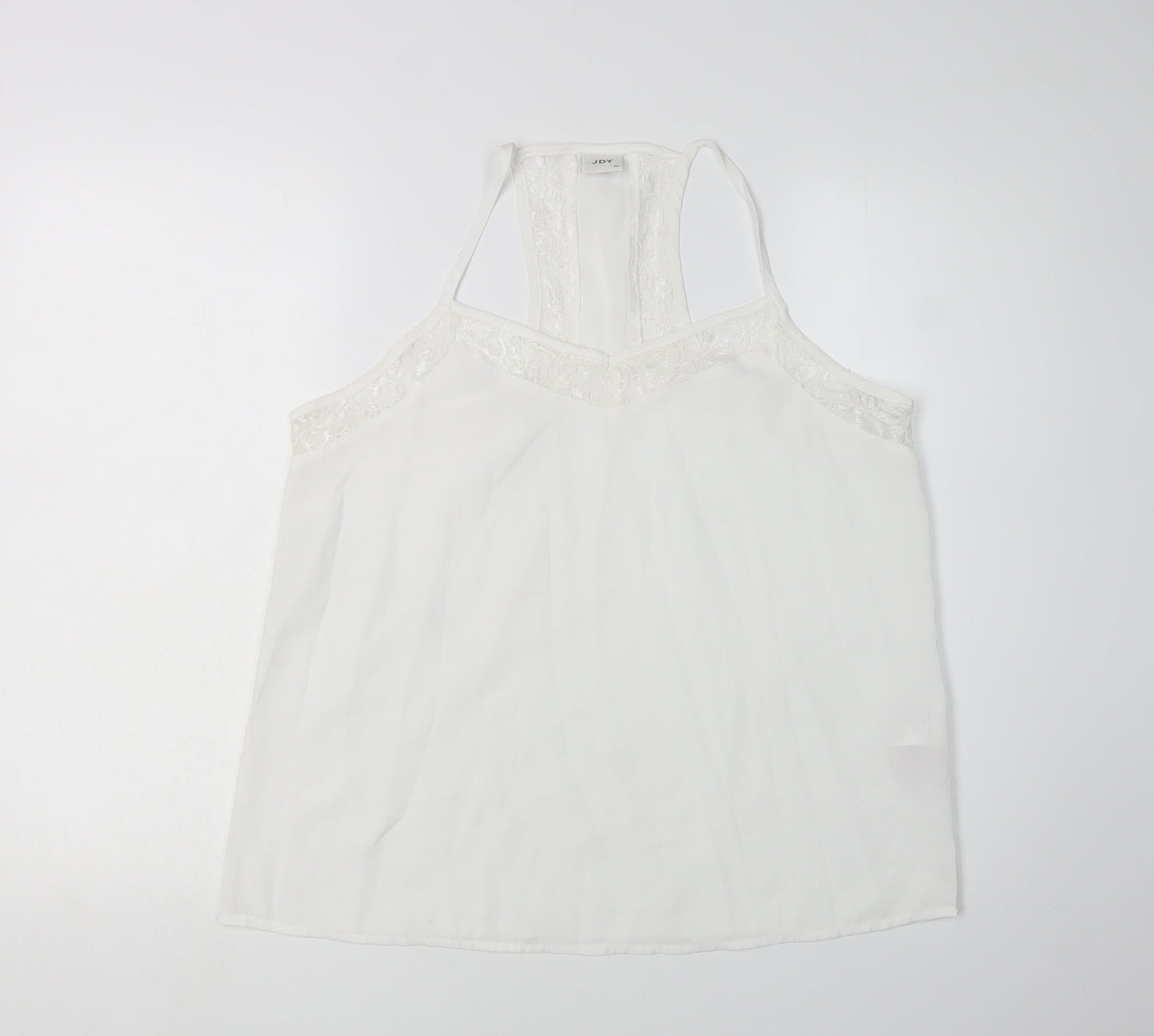 Womens UK Size 12 JDY White Camisole Tank