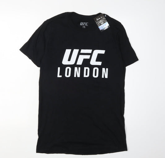 UFC Men's Black Sports T-Shirt - Size S