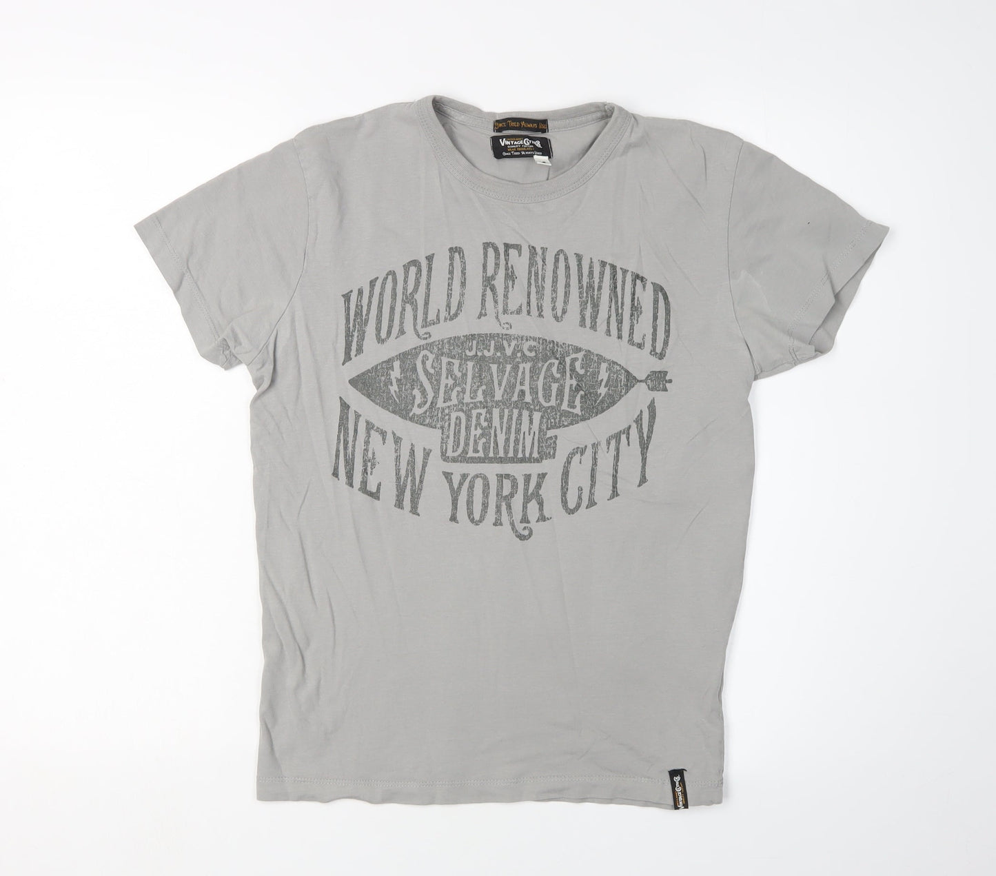 Mens UK Size S JACK & JONES Grey  T-Shirt