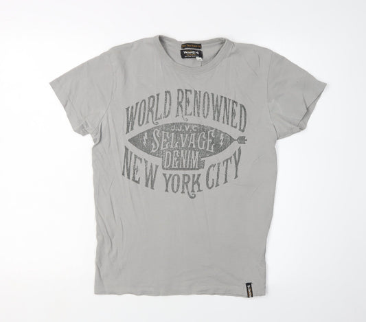 Mens UK Size S JACK & JONES Grey  T-Shirt