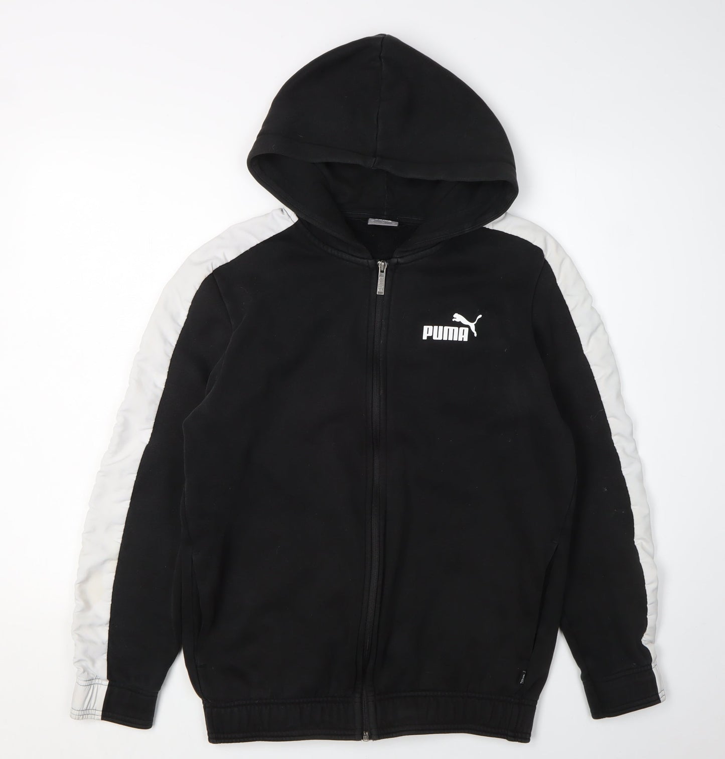 Mens UK Size S PUMA Black Full Zip Hoodie