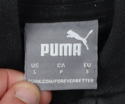Mens UK Size S PUMA Black Full Zip Hoodie