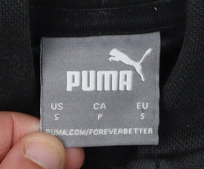 Mens UK Size S PUMA Black Full Zip Hoodie
