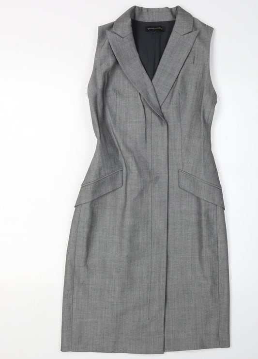 Banana Republic Petite Grey Sheath Business Dress Size 4