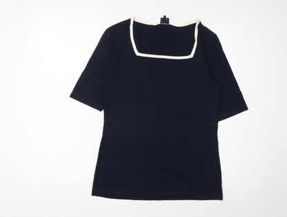 Womens UK Size 10 Daniel Hechter Black  T-Shirt