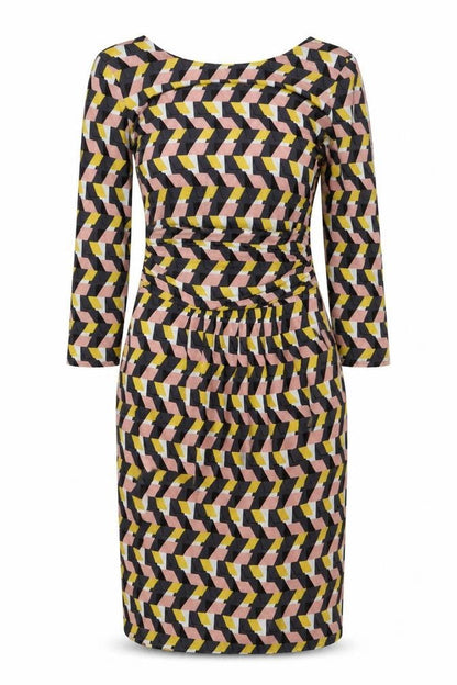 Boden Women's Multicolour Size 8 Geometric Sheath Dress