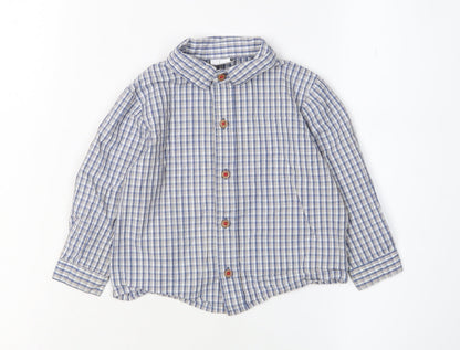 Jasper Conran Boys Blue Button-Up Shirt 12-18 Months