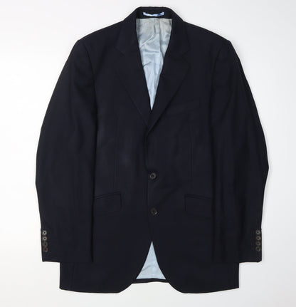Mens UK Size 38 Charles Tyrwhitt Regular Blue Suit Jacket