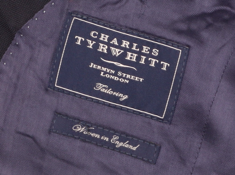 Mens UK Size 38 Charles Tyrwhitt Regular Blue Suit Jacket