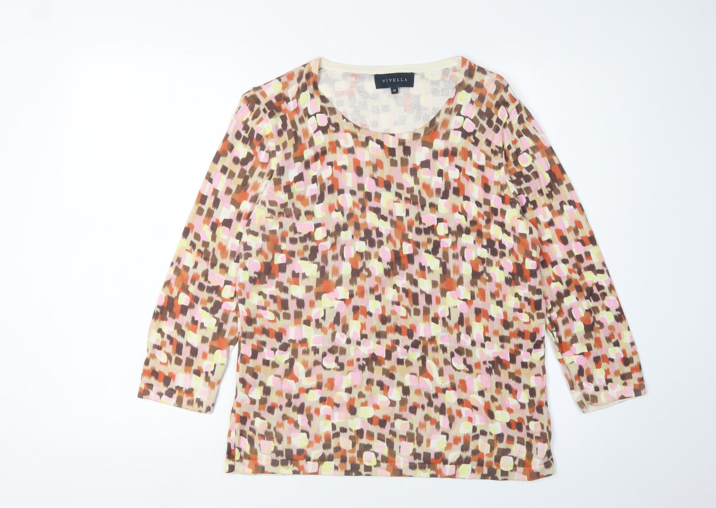 Womens UK Size M Viyella Multicoloured Pullover Jumper