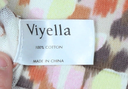 Womens UK Size M Viyella Multicoloured Pullover Jumper