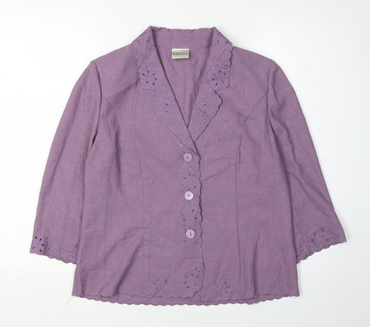 Eastex Women's Purple Suit Jacket Size 12